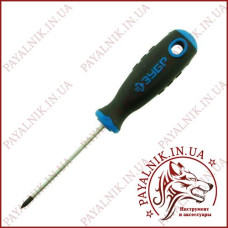 Викрутка ЗУБР PH0*75мм (Cr-V) (51-54 HRC)