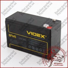 Акумулятор свинцево-кислотний VIDEX 12V 9AH 6FM9 LEAD-ACID