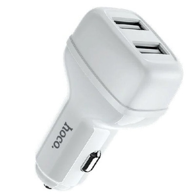 Авто зарядне HOCO Z36 Leader 2USB 2.4A White