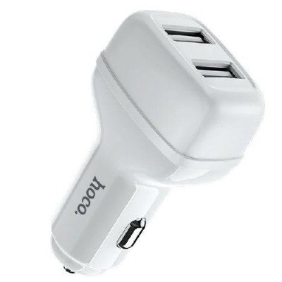Авто зарядне HOCO Z36 Leader 2USB 2.4A White