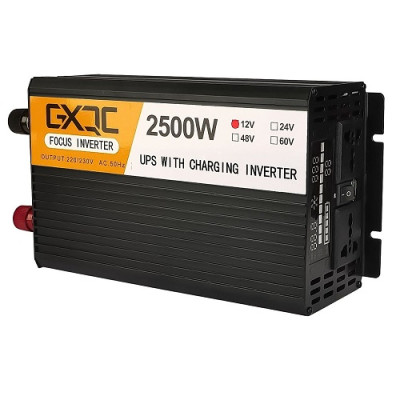 Інвертор GXQC SFX-2500W DC 12V - AC 220V з функцією заряджання акумулятора