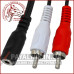 Перехідник гніздо mini jack 3.5mm на 2 RCA 15см