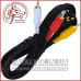 Кабель mini jack 3.5mm 4 pin кутовий - 3 RCA 1.8м (відео-аудіо)