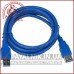 Подовжувач USB (шт.A-гн.А), version 3.0, 1,5м., синій