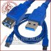 Подовжувач USB (шт.A-гн.А), version 3.0, 1,5м., синій