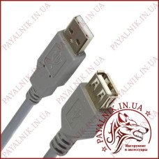 Подовжувач USB TCOM (шт.A-гн.А), v2.0, діаметр 4,5мм, довжина 3м., сірий (5-0704) Подовжувач USB TCOM (шт.A-гн.А), v2.0, діаметр 4,5мм, довжина 3м., сірий (5-0704)