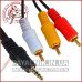 Кабель mini jack 3.5mm 4 pin - 3 RCA 1.2м (відео-аудіо) (5-0234)
