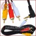Кабель mini jack 3.5mm 4 pin кутовий - 3 RCA 1.8м (відео-аудіо) Кабель mini jack 3.5mm 4 pin кутовий - 3 RCA 1.8м (відео-аудіо)