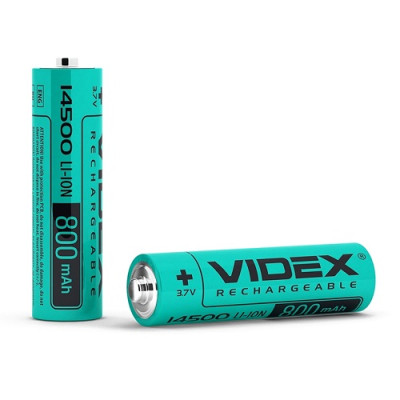 Акумулятор високострумовий 14500 800mAh Li-on Videx