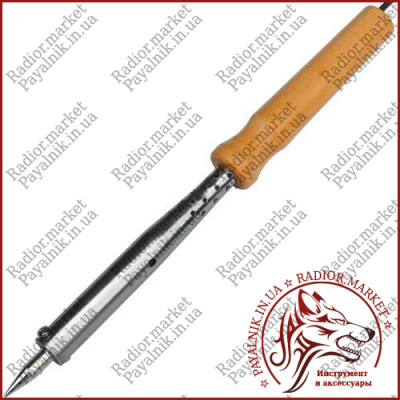 Паяльник 100 ват з дерев'яною ручкою Extools WD-100W, 220V