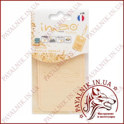 Ароматизована карта (освіжувач повітря) IMAO "VANILLE VANILLE" 11g. Made in France.