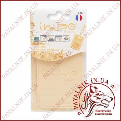 Ароматизована карта (освіжувач повітря) IMAO "VANILLE VANILLE" 11g. Made in France.