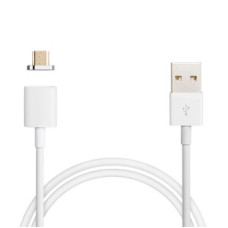 Кабель Micro usb магнитный белый с лопаткой