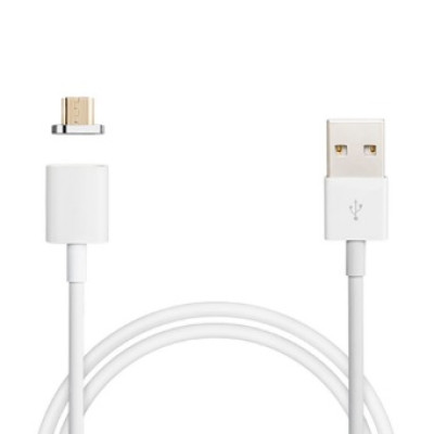 Кабель Micro usb магнитный белый с лопаткой