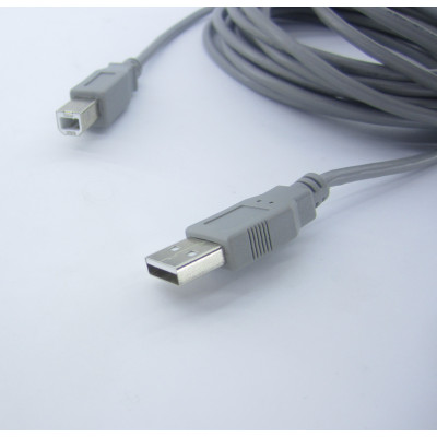 Кабель штекер USB A 2.0 - штекер USB B принтер 1.8м (чорний)