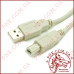 Кабель штекер USB A 2.0 - штекер USB B принтер 1.8м (сірий)
