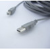 Кабель штекер USB A 2.0 - штекер USB B принтер 3.0м (сірий) (KPO2784-3) Кабель штекер USB A 2.0 - штекер USB B принтер 3.0м (сірий) (KPO2784-3)
