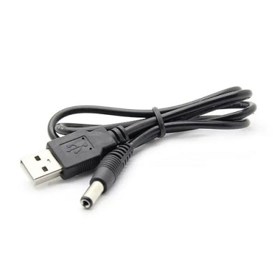 Кабель штекер USB A - штекер DC 5.5/2,1мм (живлення)