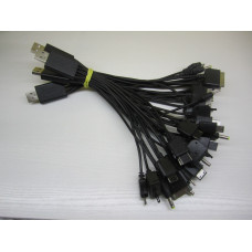 Кабель универсальный  USB - 10 штекеров для телефонов