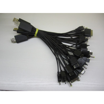 Кабель универсальный  USB - 10 штекеров для телефонов