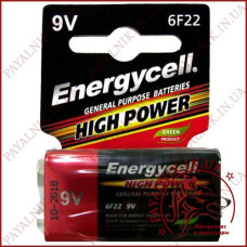 Батарейка ENERGYCELL 6F22 9V HIGH POWER (крона) Батарейка ENERGYCELL 6F22 9V HIGH POWER (крона)