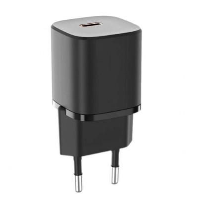 Мережевий зарядний пристрій VERON TC-033 GAN QUICK 33W, PD3.0 Black