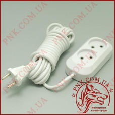 Подовжувач мережі SVITTEX SV-009-5 5м, 2 розетки, 2.2кВт
