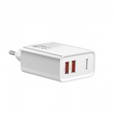 Зарядний пристрій USB Baseus BS-EU906 Quick Charger 30W 4.5V 5A, 5V 4.5A, 9V 3A, 12V 2.5A