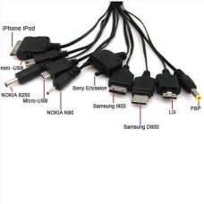 Кабель универсальный USB - 10 штекеров для телефонов