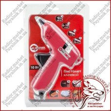 Клейовий пістолет INTERTOOL RT-1009 10W (10гр. - 1хв.)