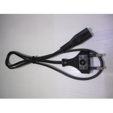 Кабель живлення подвійний 220V 2*0.75мм² 1.0м (вісімка) мідні жили Польща