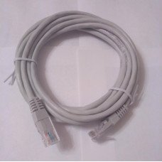 Кабель Патчкорд 8Р8С, UTP 4 пари, 5Е, сірий, 3 метри