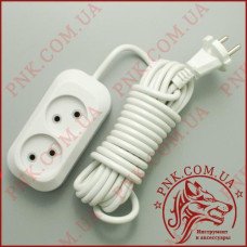 Подовжувач мережі SVITTEX SV-009-5 5м, 2 розетки, 2.2кВт