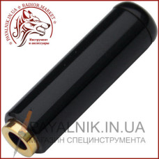 Гніздо 3,5 мм стерео, Sennheiser, метал. корпус, чорний (1-0028BK)