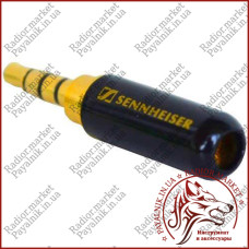 Штекер 3,5 мм 4C, Sennheiser, метал. корпус, чорний (1-0045BK)