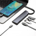 HOCO HB13 HUB Type C converter Type-C to USB3.0 3шт. + HDMI + PD Metal Gra