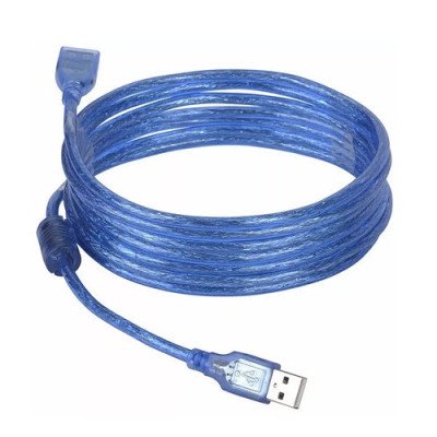 Кабель подовжувач USB 2.0 3.0м (екранований, синій)