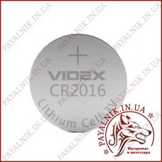 Батарейка VIDEX CR2016, 5000LC, 3V, LITHIUM CELL