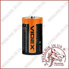 Батарейка VIDEX R20, D, R20P, 1.5V Mercury + cadmium