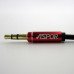 AUX кабель Aspor AC-51 кутовий штекер 3,5мм + мікрофон кручений, спіраль