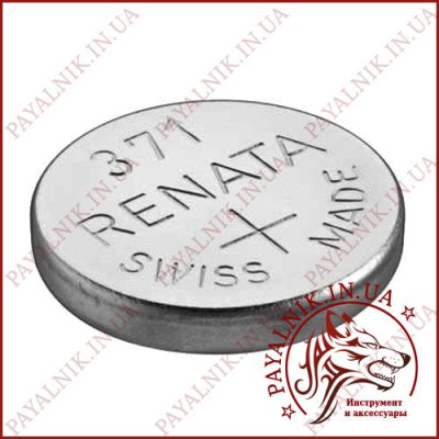 Батарейка Renata 371-U10 AG6, SR920 SILVER 1.55V
