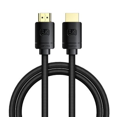 Кабель Baseus High Definition Series HDMI 8K to HDMI 8K Adapter Cable 2m Black (CAKGQ-B01)
