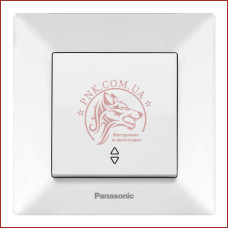 Вимикач прохідний одинарний білий Panasonic arkedia slim 250V 10A (WNTC0003-2WH) (480100194)