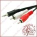 Кабель аудіо mini jack 3.5mm stereo - 2 RCA audio 15m Польща (KPO2747-15)