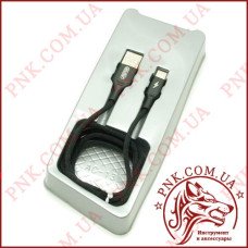 USB кабель Aspor-AC-13t Type-C 2.4A/ 1,2м-чорний