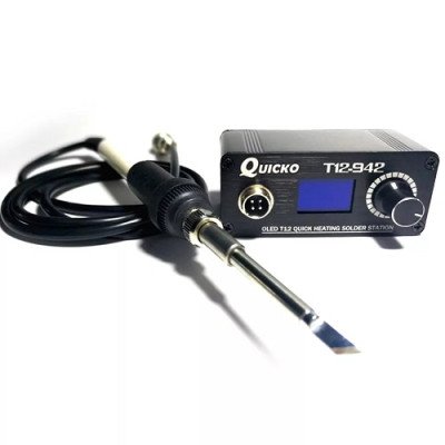 Паяльна станція Hakko T12 mini OLED 24v 3-5a 72W сон, програмування
