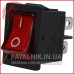 Перемикач MRS-201A ON-OFF 4-х контактний, 6A, 220V, червоний