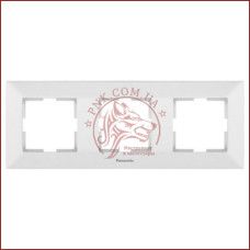 Рамка потрійна біла Panasonic arkedia slim (WNTC0803-2WH) (480500131)