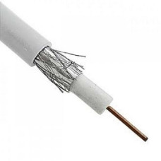 Кабель RG-6 (F660BV) EuroSat, діаметр 6,9мм, білий, 1метр (7-0118-1)