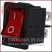 Перемикач MRS-201A ON-OFF 4-х контактний, 6A, 220V, червоний